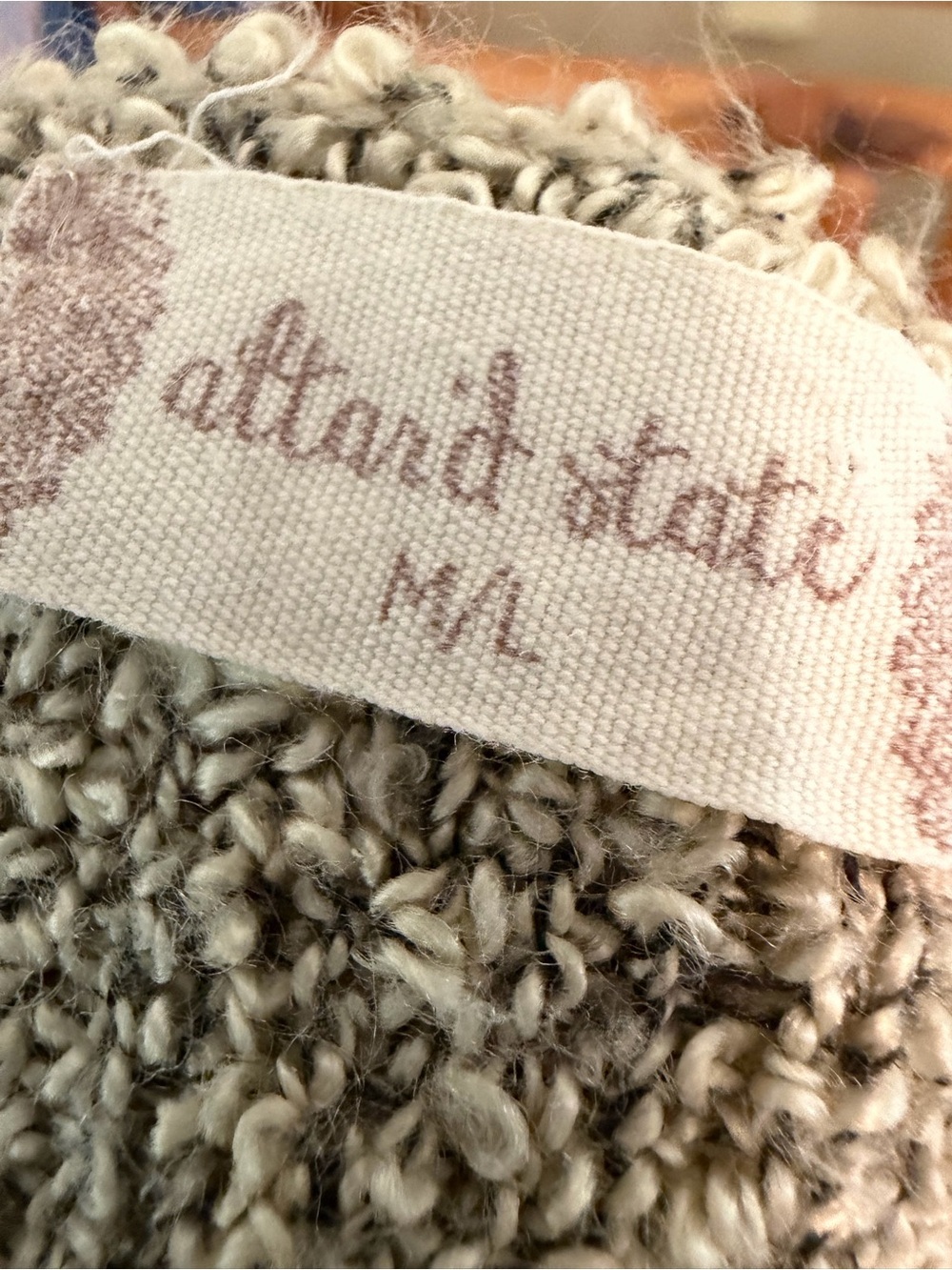 Altar’d State Marled Knit V-Neck Sweater M/L - Picture 5 of 5